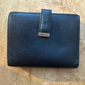 Coach Black Leather Wallet